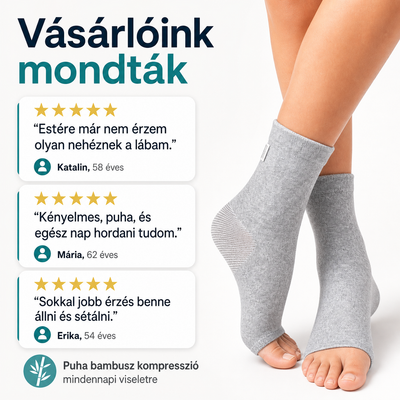 Korelia - Prémium Bambusz Lábkompressziós Zokni
