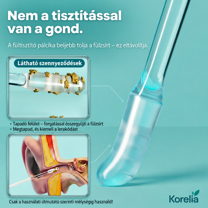 Korelia  – Tapadó Végű Fültisztító Pálcika