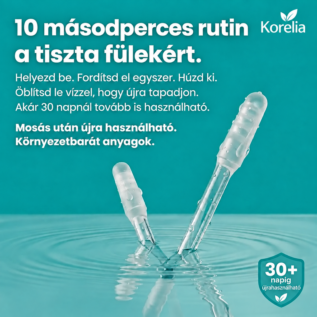 Korelia  – Tapadó Végű Fültisztító Pálcika